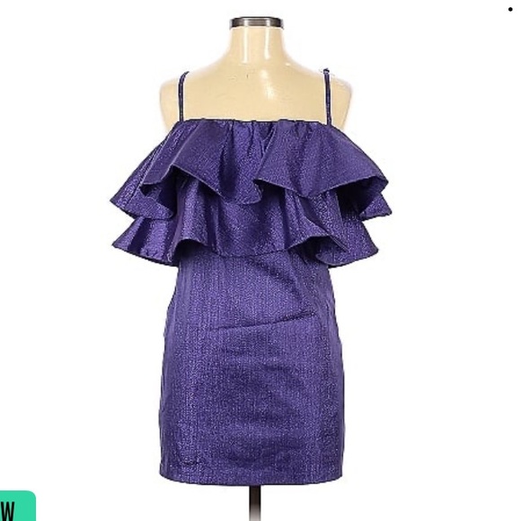 Zara Purple Iridescent dress - Picture 4 of 9